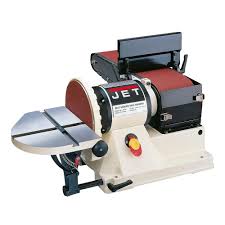 Jet 3 4 Hp 6 In X 48 In Benchtop Belt And 9 In Disc Sander 115 Volt Jsg 96 708595 The Home Depot Jet Tools Belt Sander Knife Making