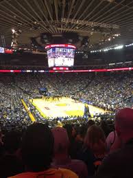 oracle arena section 109 row 25 seat 8 golden state