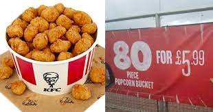 Check spelling or type a new query. Kfc Is Launching A Massive 80 Pieces Popcorn Chicken Bucket 9gag