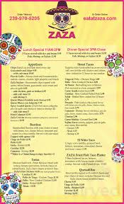 We are the littlest, biggest fish market in the area. Zaza Kitchen Menu In Marco Island Florida Usa