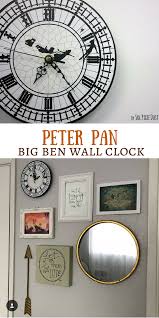 This Peter Pan Big Ben Wall Clock Is So Awesome I Really Love The Idea Peter Pan Is One Of My Favorite Animate Nursery Room Decor Kids Room Decor Wall Clock