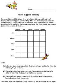 Download and play for free our printable logic grid puzzles (pdf). Matrix Logic Problem About School Supplies For Gifted Or Bright Students Logic Problems School Supplies Logic