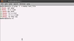 If there are several files with the matching pattern, it also displays the file. Shell Scripting Tutorial 43 Search Patterns Using Grep Youtube