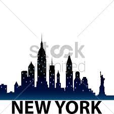 New York City Skyline Silhouette Vector Graphic City Skyline Silhouette Skyline Silhouette City Skyline