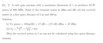 Conversion Of Transmitter Power From Watts Into Db Signal