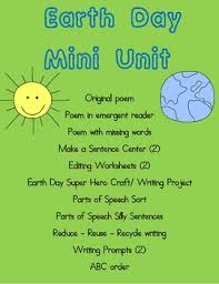 The activity is acligned with core standards and works well for 1st, 2nd and 3rd grade. Poems Earth Day Worksheets Teaching Resources Tpt