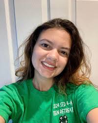 Arabella Crews and Aileen Burger wore their green 4-H shirts today for  National 4-H Week Wear Green