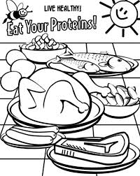 There are also cute healthy eating coloring pages, too! Protein Coloring Pages Coloring Home