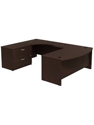 Did you scroll all this way to get facts about u shaped desk? Bush Business Furniture Components Bow Front U Shaped Desk With 2 Drawer Lateral File Cabinet Mocha Cherry Standard Delivery Office Depot