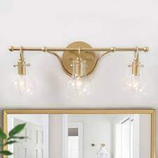 Brushed nickel led energy star wall sconce, 3000k. Circle Vanity Lighting Lighting The Home Depot