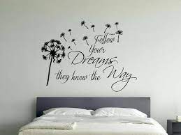 Vinyl wall decal art stickers bedroom decor words queen inspiring letters crown. Inspirational Wall Sticker Quote Follow Your Dreams With Etsy Wall Decals For Bedroom Wall Stickers Bedroom Family Wall