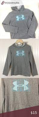 Youth Under Armour Gray Hoodie Size Youth Xl Youth Under Armour Gray Hoodie Size Youth Xl Guc Has Blue Logo Front Grey Hoodie Under Armour Jackets Hoodies