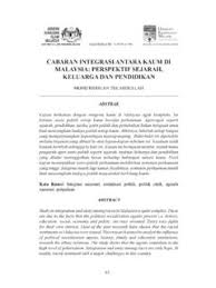 **artikel ini diterbitkan di dalam bahasa melayu dan tiada terjemahan di dalam bahasa inggeris**. Cabaran Integrasi Antara Kaum Di Malaysia Cabaran Integrasi Antara Kaum Di Malaysia Pdf Pdf4pro