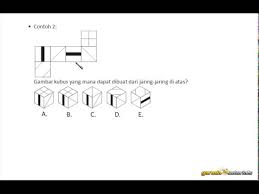 Soal cpns 2019 2020 cpnsnews com contoh soal cpns 2019 2020 cat online dan pdf buat latihan. Tutorial Tes Kerja Belajar Penalaran 2 Penalaran Spasial Kubus Dalam 2 Dan 3 Dimensi Youtube