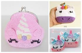 Get organized with these cute crochet coin purses. Crochet Unicorn Coin Purse Free Crochet Patterns Paid