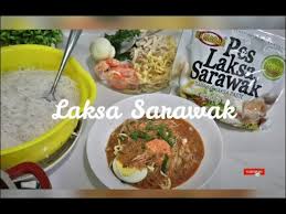 Isi ayam secukupnya (direbus dan dicarik halus). Resepi Laksa Sarawak Haji Manan Youtube