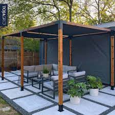 Pergola Kit For 4x4 Wood Posts Toja Grid Toja Grid Backyard Outdoor Pergola Backyard Patio Designs