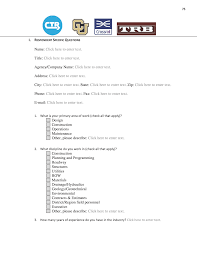 These use cases include building an email list, accepting payments or. Appendix B Project Survey Questionnaire Civil Integrated Management Cim For Departments Of Transportation Volume 2 Research Report The National Academies Press