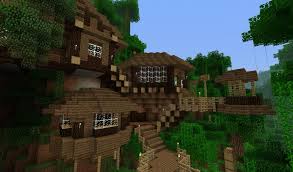 Gallery For Cliff House Minecraft Minecraft Treehouses Minecraft Tree Cute Minecraft Houses