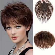 Topper per Capelli da Donna, Topper Sintetico * Ondulato da Inserire con  Clip * di Capelli Soffice per Capelli * Accessori per Capelli