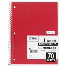 Mead Spiral Notebook College Ruled 1 Subject 70 Sheets 10 5 X 7 5 Inches Assorted Colors Gtin Ean Upc 431000551290 Cadastro De Produto Com Tributacao E Ncm Cosmos