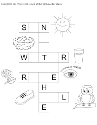 Complete The Crossword Look At The Pictures For Clues Download Free Complete T English Activities For Kids English Worksheets For Kids Word Puzzles For Kids