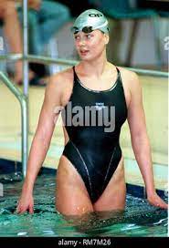 Gelsenkirchen Germany 27.2.1999, Swimming: Arena Festival --- Franziska van  Almsick (GER Stock Photo - Alamy