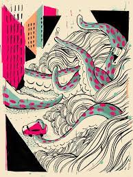 Pietari Posti Animal Print Wallpaper Giclee Art Print Art