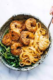 Drain and rinse under cold water to cool; Red Pepper Fettuccine With Shrimp Recipe Pinch Of Yum