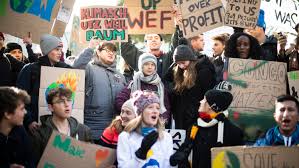 Greta Thunberg Joins Climate March On Her Last Day In Davos The New York Times Greta thunberg is a prop for the climate change activists.