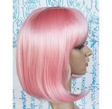 Black And Pink Wig Short Pink Bob Wig With Bangs Pink Short Hair Party Wig For Girl Or Women Ready To Ship Pink Short Hair Wigs With Bangs Bob Wigs