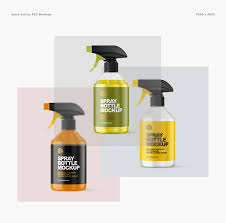 Download Spray Bottles Mockups On Student Show PSD Mockup Templates