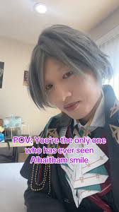 POV: You’re the only person who has ever seen Alhaitham smile  #genshinimpact #alhaitham #cosplay #kfc #collab
