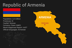 Armenia has 3 cities with more than 100,000 inhabitants and 1 cities with more than one million inhabitants. Highly Detailed Armenia Map With Flag Capital And Small Map Of The World 2981288 Vector Art At Vecteezy