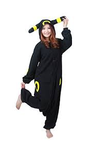 Sztara Animal Umbreon Kigurumi Anime Pyjamas Cosplay Costume Pajamas Onesie Sleepsuit Onesie Onesie