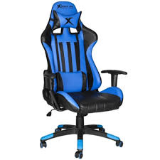 The title won't do this chair justice. Xtrike Me Gc 905 Gaming Chair On Wheels Adjustable And Ergonomic Blue Best Buy Canada