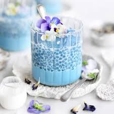 Butterfly Pea Flower Coconut Sago In 2020 Flower Desserts Butterfly Pea Flower Tea Butterfly Pea Flower