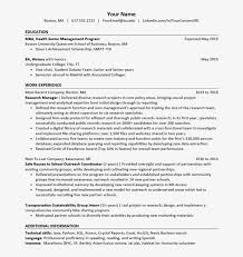 boston university resume template bu