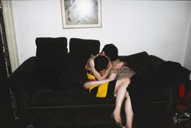 Mary and David hugging, New York City • MOCA