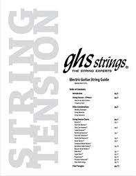 Mi2n Com Ghs Strings Launch Updated Guitar Tension Charts