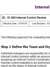 Internal Control Templates Copedia Internal Control Control Internal Audit