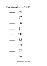 Hi, i created an array of numbers which converts into letters through a number generator. Ordering Numbers Worksheets Missing Numbers What Comes Before And After Number 1 10 1 20 1 50 1 100 Free Printables Megaworkbook