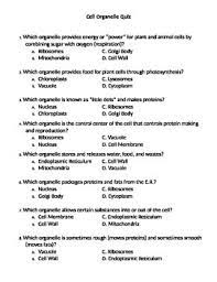 Check spelling or type a new query. Cell Organelle Quiz By Hannahstewart Teachers Pay Teachers