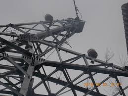 Aircraft Warning Light System For 550kv High Voltage Power Line Transmission Tower Warning Lights Transmission Tower High Voltage