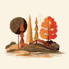 Matt Carlson Autumn Landscape In Adobe Fresco Adobefresco Landscapepainting Digitalart Adobe Illustration Autumn Illustration Art Illustration