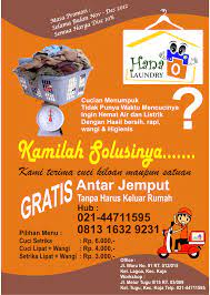 Desainer Desain Brosur Laundry Hana Brosur Desain Brosur Desain