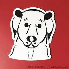 Music Note Dog Magnet Music Notes Art Dog Magnets Animal Drawings