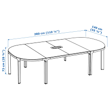 Office decor meeting table meeting rooms office ceiling. Bekant Conference Table White Black 280x140 Cm Ikea