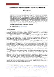 Maybe you would like to learn more about one of these? Pdf Organizational Communication A Conceptual Framework