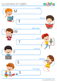 Admin may 18, 2021 resulta muy importante para el desarrollo de la infancia, la práctica de diversas disciplinas. Dias De La Semana En Ingles Fichas De Ingles Para Ninos